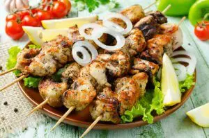 Brochette de bar aux Asperges